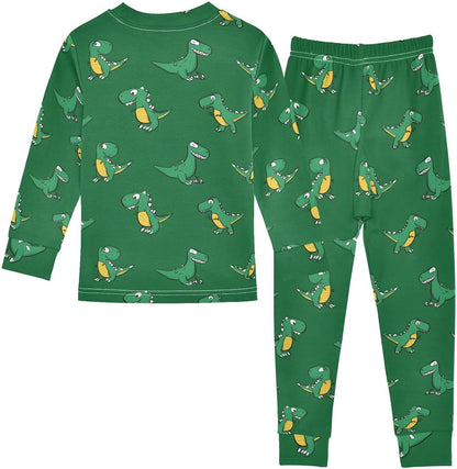 ALAZA Shark Starfish Palm Tree 2 Piece Pajama Set Long Sleeve Top and Pants Sleepwear Unisex - Colors A