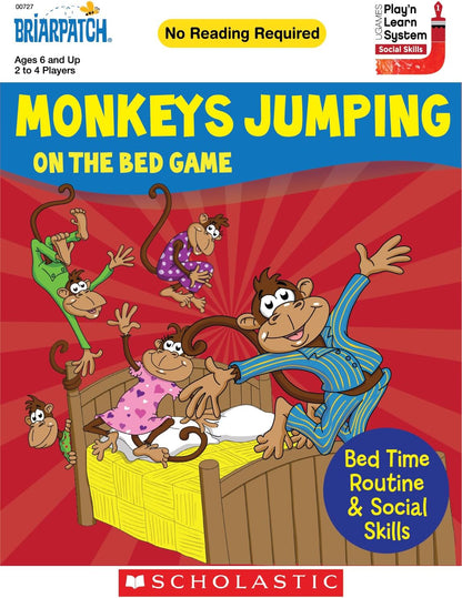 Briarpatch, Scholastic Monkeys Jumping on The Bed Game, Early Preschool Learning for Toddlers, Kindergarten and 1st Grade