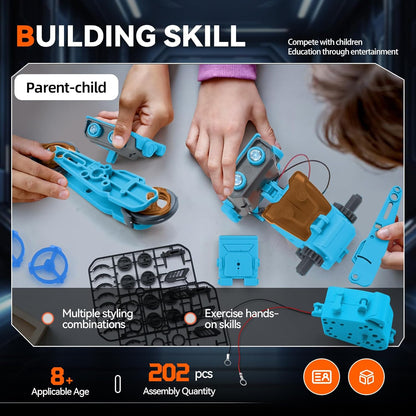 Jiakora 12-in-1 STEM Robot Kit Toys for Kids 8-12 12-16, DIY Robot Building Educational STEM Science Kits for Kids Age 8-12 12-16, 8 9 10 11 12 13 14 15 16 Year Old Boy Birthday Gifts