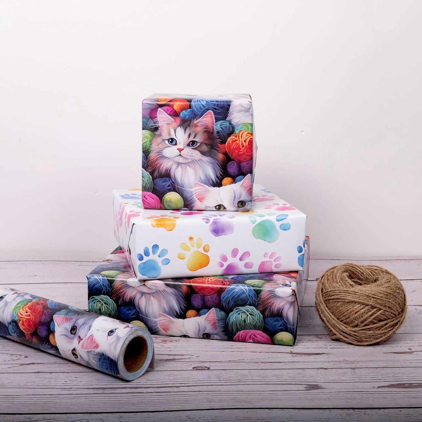Dtiafu Reversible Building Blocks Wrapping paper Roll for Kids Boys Girls - Boys Birthday Bricks Design Gift Wrap Sheets for Baby Shower Party Craft Supplies(Total 28.5sq.ft)