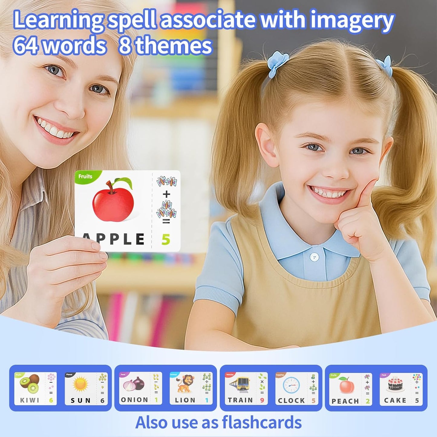 Matching Letter Games for Kids Ages 4-8,Learning & Education Toys for Preschool Boys Girls Spelling/Reading/Math Learning/Word Recognition,Birthday Gifts Educational Toys for Kindergarten Kids, Purple