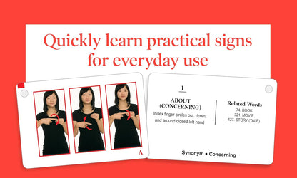 American Sign Language Flashcards: 500 Words and Phrases, Second Edition