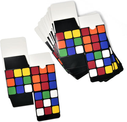 Gift Boutique 24 Pack Magic Cube Party Favor Boxes Cubes Puzzles Game Box Cardboard Gift Box Wrapping for Birthday Party Favors Supplies Decorations Fill with Candy Cupcake Goodies Prizes 3" Cubes