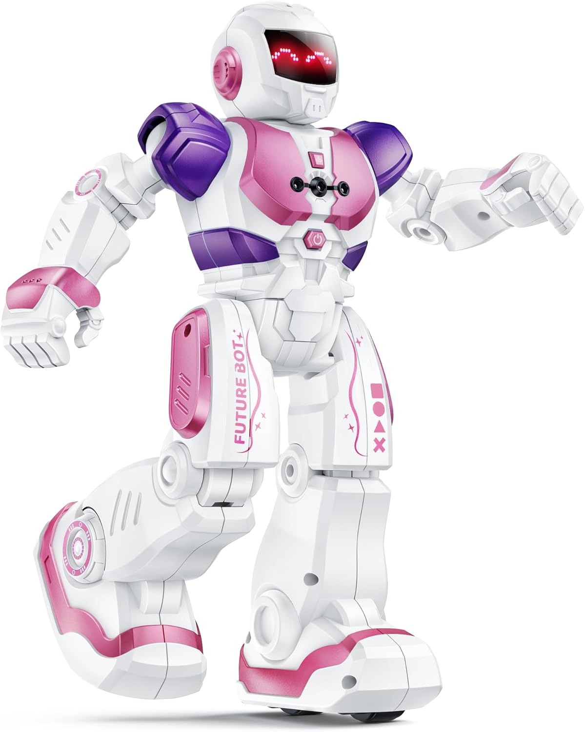 Ruko 6088 Robot toys for kids, Programmable Remote Gesture Sensing & APP Control, Interactive LED Face, Dancing Singing Rechargeable Smart Robot, Birthday Present for Age 3-6 Year Old Boys Girls, Blue