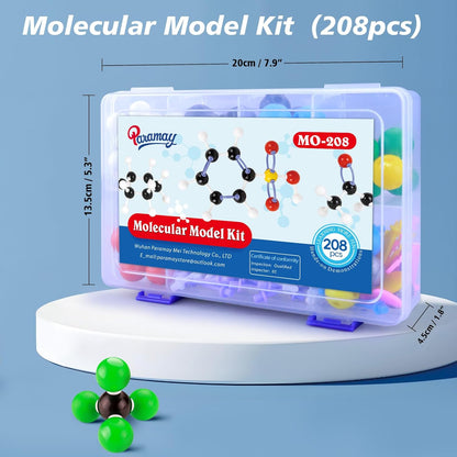 Chemistry Molecular Model Kit (136 Pcs) for Student and Teacher,Organic and Inorganic Chemical Learning Set,Motivate Enthusiasm for Learning Chemistry and Raising Space Imagination