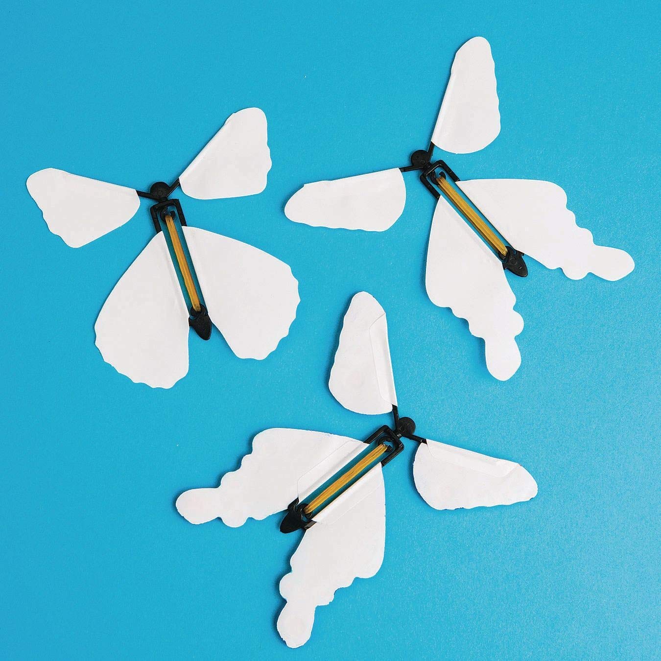 S&S Worldwide Magic Butterflies (Pack of 24) - 4.5" White Paper Butterflies in Assorted Styles