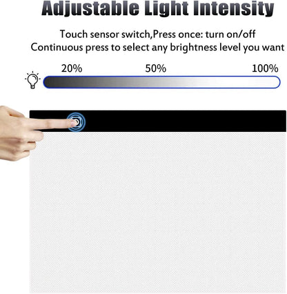 SevenFish B4 Diamond Painting Tools LED Light Box, Ultra-Thin Adjustable Brightness Diamond Art Light Board Light Pad for Tracing, Drawing, Sketching, Animation, Stenciling, 5D Diamond Painting