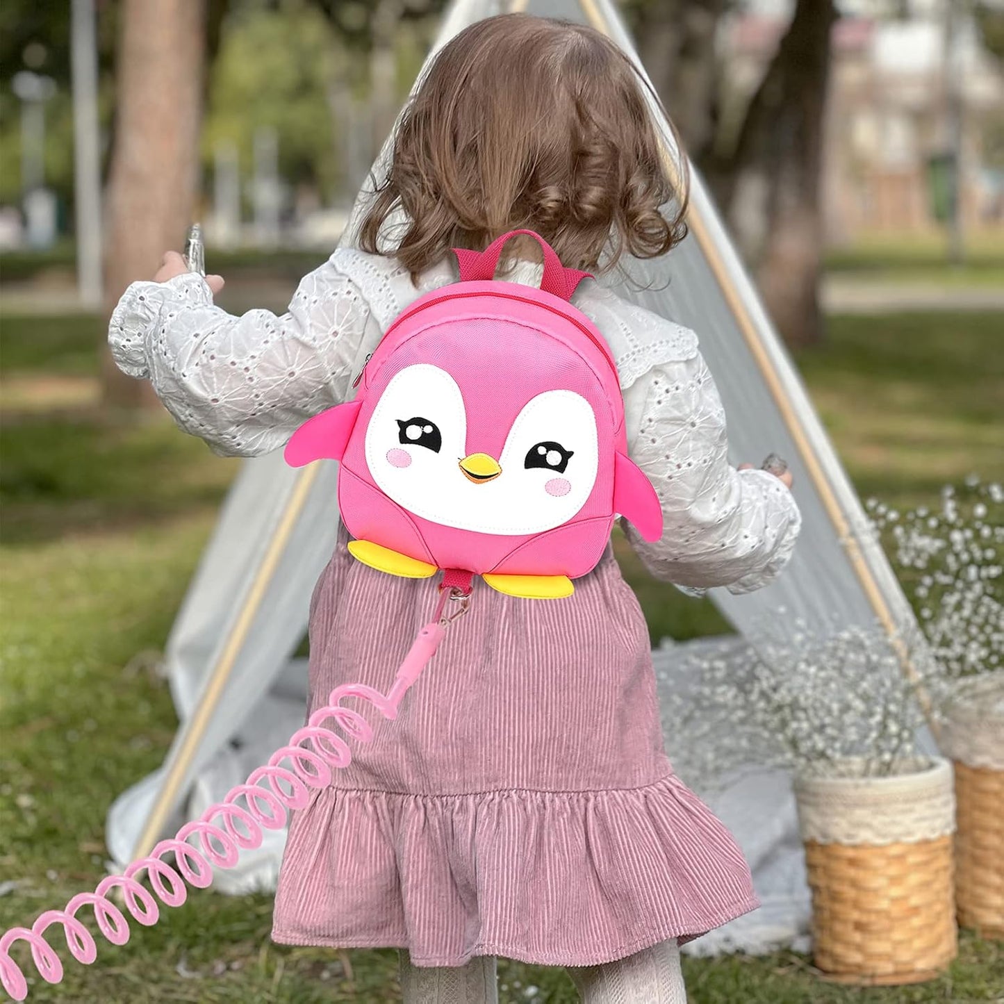 Accmor Toddler Harness Backpack Leash, Cute Dinosaur Backpacks with Anti Lost Wrist Link, Cute Mini Child Backpack Wristband Tether Strap and Protection Leashes for Boys Girls Aged 1-3 Years