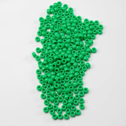 Gxueshan 1000 Pcs Acrylic Black Pony Beads 6x9mm Large Hole Pen Hair Kandi Beads Bulk for Friendship Bracelet Necklace Jewelry Making Earring Braiding Kit