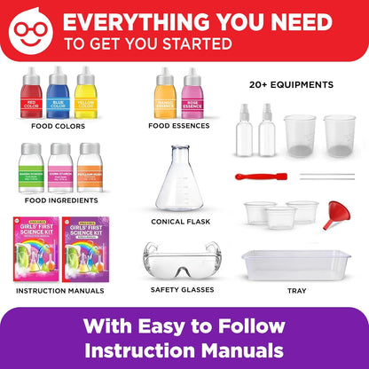 Doctor Jupiter Girls' Science Kit for Kids Ages 8-10-12-14 for 8,9,10+ Year Old Girls | Chemistry Set, STEM Toy Kit with 135+ Experiments | Learning & Educational Projects