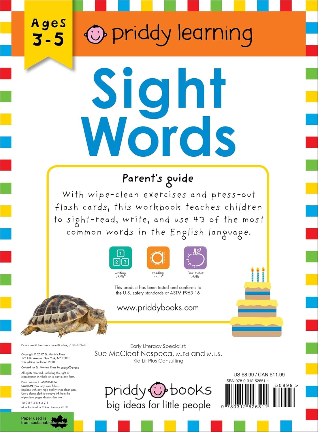 Wipe Clean Workbook: Sight Words (enclosed spiral binding): An Introduction to Sight Words with Practical Exercises To Do Again and Again (Wipe Clean Learning Books)