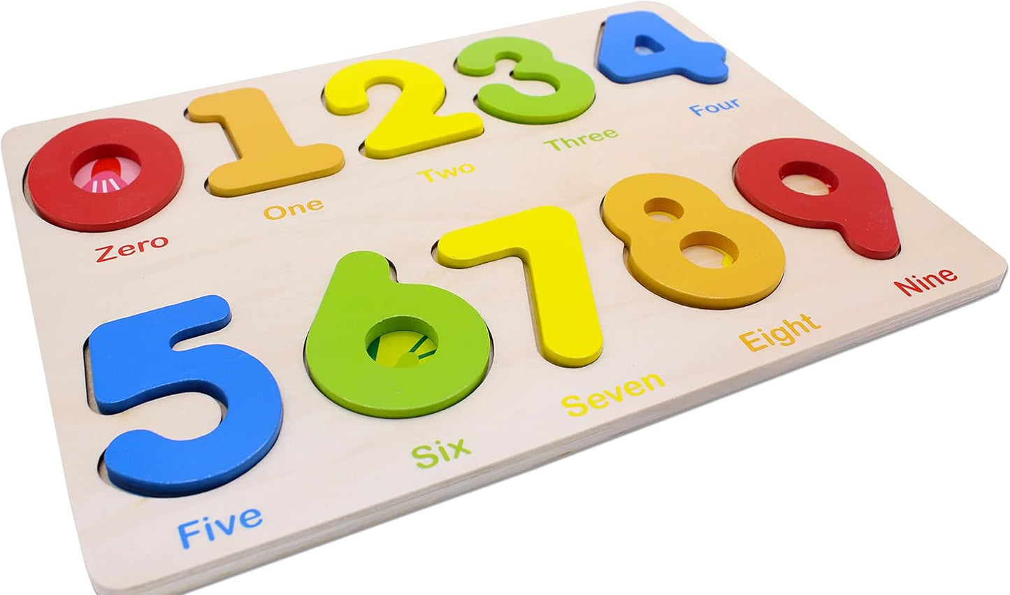 Aile Toddler Wooden Preschool Learning Shape Peg Puzzle Board Toys