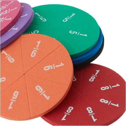 Teacher Created Resources Foam Fraction Circles (20611)