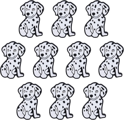 10Pcs Animal Silicone Beads for Keychain Making Cute Puppy Focal Beads for Pens Dalmatian Dog Animal Focals for Bracelets Necklace Earrings Jewelry Making