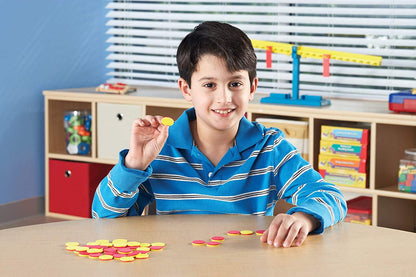 hand2mind Plastic Math Counters for Kids, Red and Yellow Counters, Math Manipulatives for Counting, Sorting, Pattern, Bingo Chips, Game Tokens, Homeschool Supplies (Set of 1000)