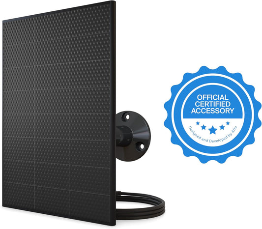 Arlo Solar Panel Charger (White), Arlo Certified Accessory, Weather Resistant, Easy Install (2025 Released), Works with: Essential Series, Go 2, Pro 3/4/5S/6/6 XL, Ultra Series, Wireless Floodlights