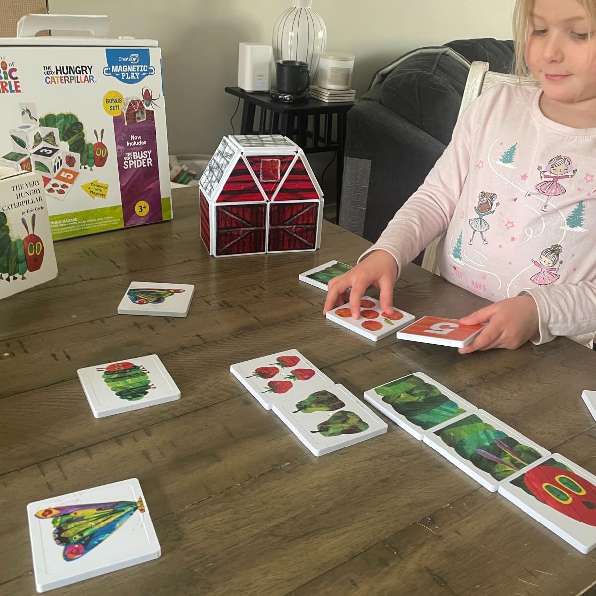 CreateOn Eric Carle Polar Bear with Head to Toe Bonus Set Magnetic Tiles, Building Set for Kids, Magnetic Building Toys for Kids, STEM Toys for Boys and Girls Ages 3+, 24 Piece