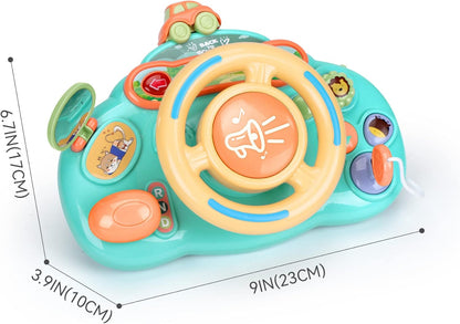 Caterbe Steering Wheel for Toddlers Toys, Baby Montessori Toy for Educational Gift