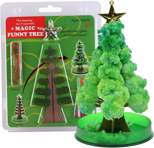 Mini Christmas Tree Magical DIY Crystal Growing Kit Educational Novelty Crystal Christmas Tree for Boys Girls Gifts