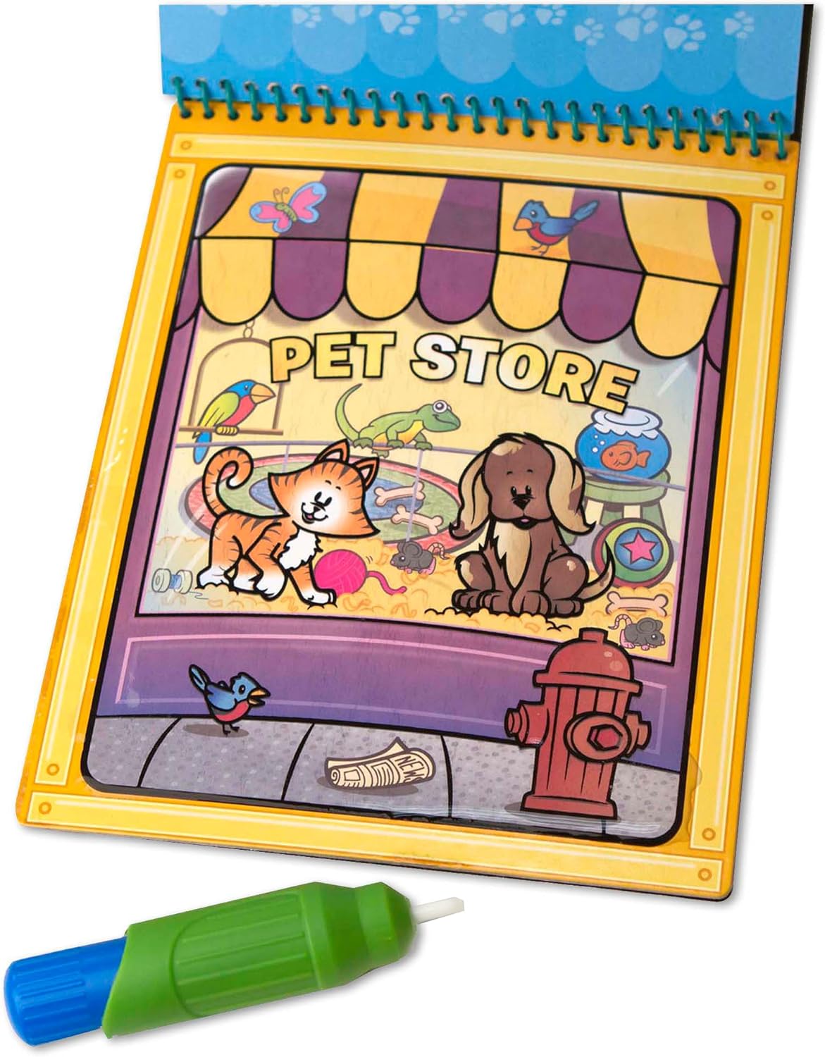 Melissa & Doug On The Go Water Wow! Mess Free Coloring Book, Reusable Water-Reveal Activity Pad, Dinosaurs, Travel Toys, Party Favors, for Toddlers & Kids Ages 3+