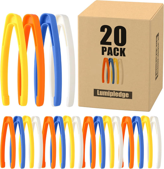 20 PCS Sensory Bin Tools Toddler Plastic Tweezers Fine Motor Toys Experiments Toy Plastic Tweezers for Kids (20)