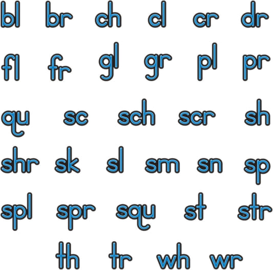 EZread Soft Touch™ Magnetic Beginning Blends and Digraphs - 35 Magnetic Letters