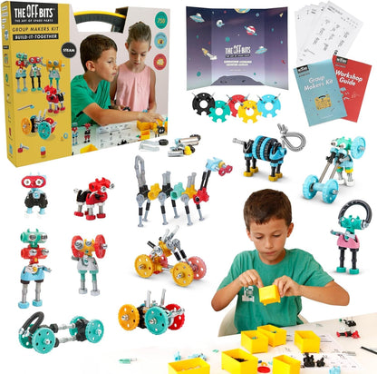 The Off Bits Space Mission Educational Build Your Own Robot Toy, Stem Building Toys for Boys and Girls, Valentine Birthday Gift for Kids Montessori Play Kit, Steam Toys for Kids Ages 6 7 8 9+