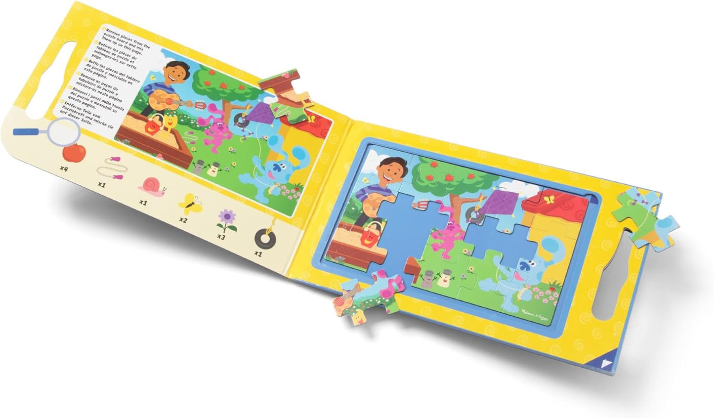 Melissa & Doug Blue's Clues & You! Take-Along Magnetic Jigsaw Puzzles (2 15-Piece Puzzles)