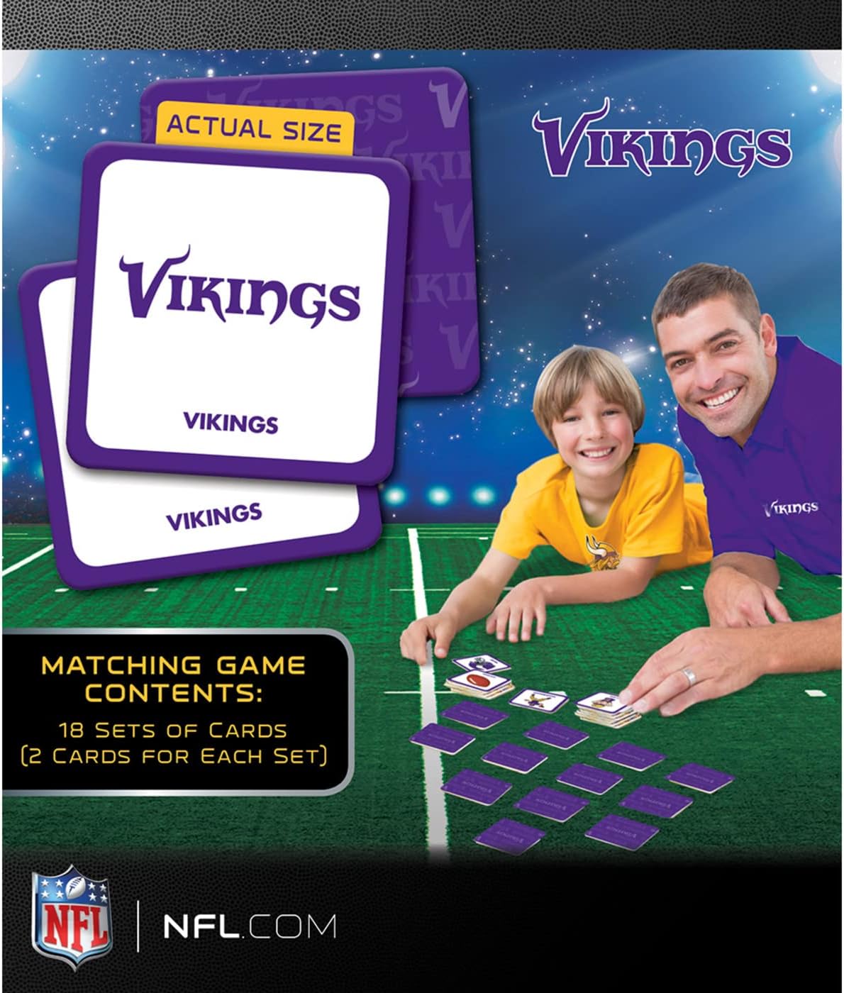 MasterPieces Sports Games - NFL Matching Game - Game for Kids and Family - Laugh and Learn