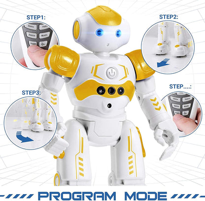 KingsDragon RC Robot Toys for Kids, Gesture & Sensing Programmable Remote Control Smart Robot for Age 3 4 5 6 7 8 Year Old Boys Girls Birthday Gift Present