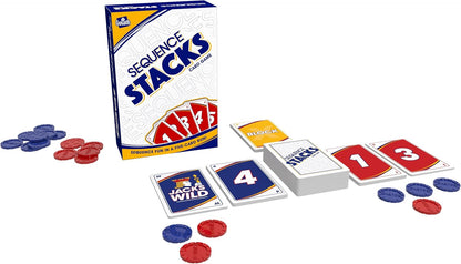 Goliath Sequence Stacks Card Game - Sequence Fun in a Five-Card Run, White
