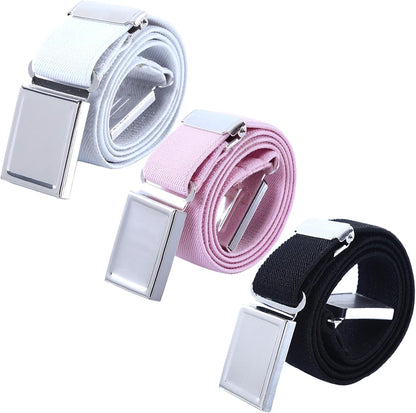 AWAYTR 3 PCS Kids Adjustable Magnetic Belts - Easy to Use Magnetic Buckle Belt for Boys and Girls
