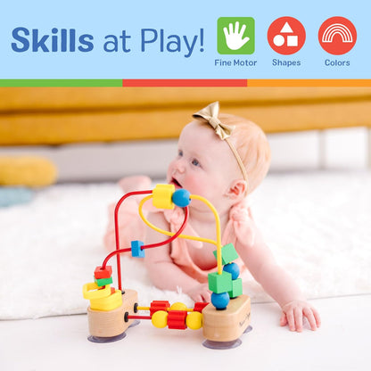 Melissa & Doug Abacus Classic Wooden Toy with 100 Beads - Preschool Learning Activities and Math Games for Kids, Homeschool Essentials for Ages 3+