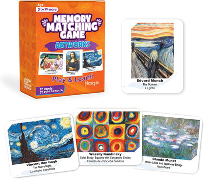 Menique Wild Animals Memory Matching Game – 80 Cards (40 Pairs) with Real Photos – Includes Educational Booklet with Animal Facts – Fun & Cognitive Game for Kids and Adults
