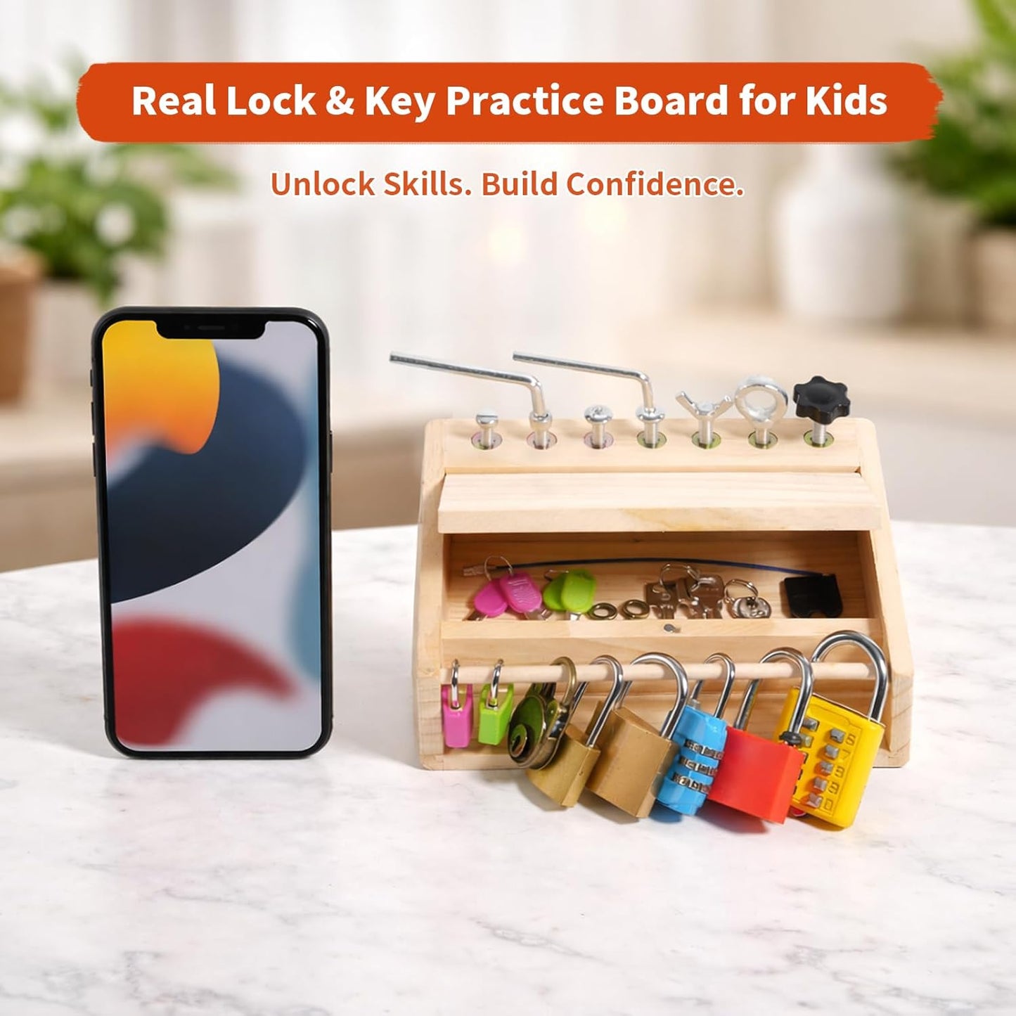 INIFEIDALA Kids Tool Set,Montessori Educational Toys for 3 4 5 Year Old,Montessori Screwdriver Board Set,Sensory Preschool Learning for Toddler Travel,Fine Motor Skills - STEM Toys