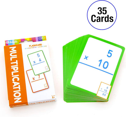 BAZIC Products Multiplication & Division Flash Cards, Educational Flash Cards for Kids, Math Flash Cards, Ideal for Math Learning Practice at Home or School, 36 Cards, 2-Pack