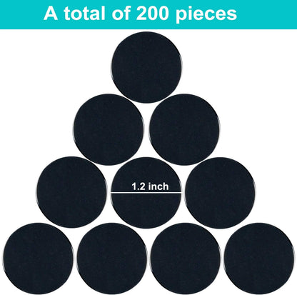 Coopay 200 Pieces 10 Colors 1-1/5 inch Plastic Learning Counters Disks Bingo Chip Counting Discs Markers for Math Practice and Poker Chips Game Tokens