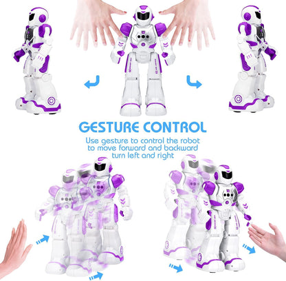 KingsDragon Robots Toy for Kids, RC Gesture Sensing Toy, Interactive Walking Singing Dancing Robot Birthday Presents for Boys Girls Age 6 7 8 9 Years Old