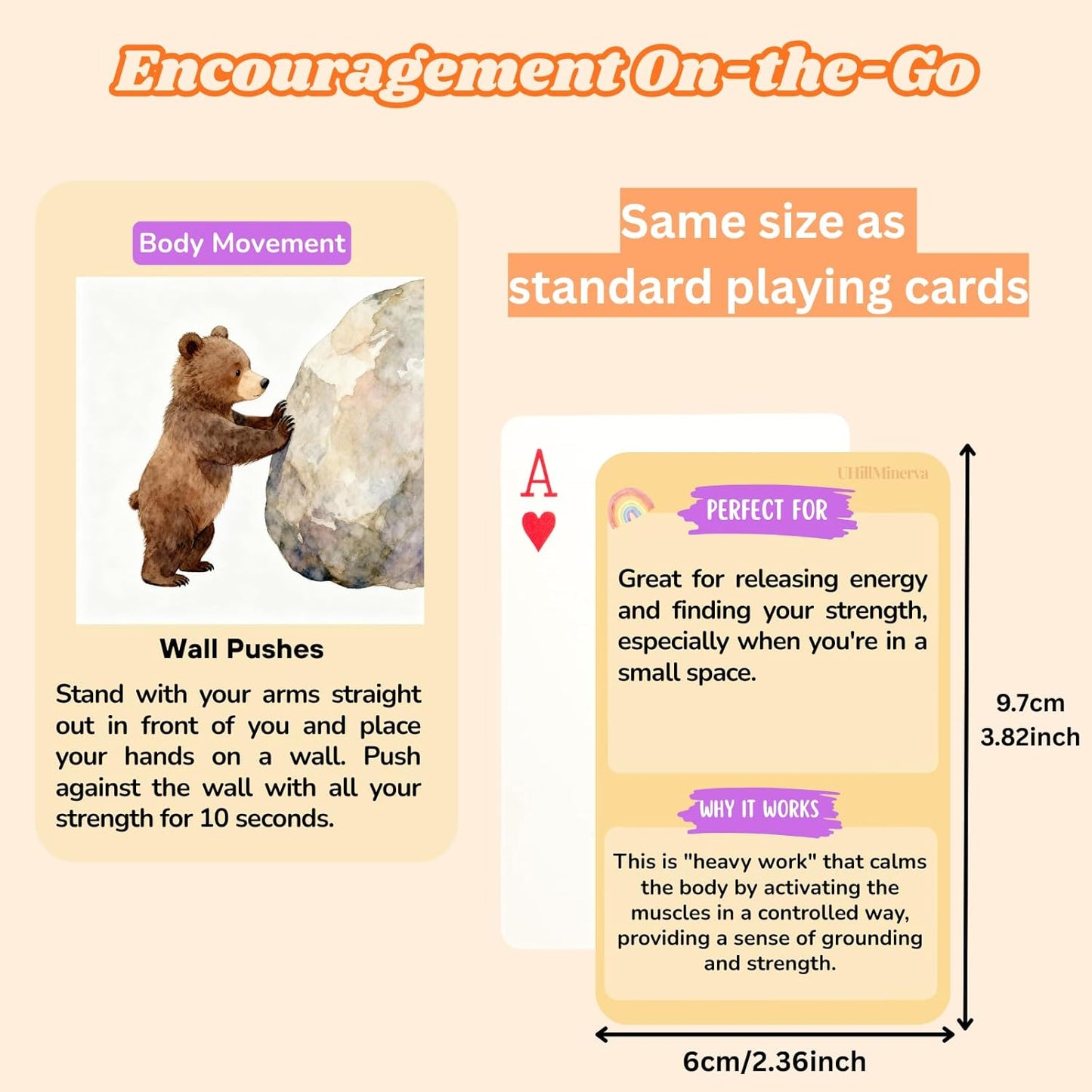 Somatic Therapy Cards for Kids, 52 Mindfulness & Emotional Regulation Activities for Calm, Focus, Coping Skills - Social Emotional Learning Tools for Parents, Therapists, Ages 6–12, Calm Down Corner