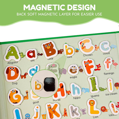 Magnetic Fraction Playbook, 103 PCS Magnetic Fraction Tiles Fraction Magnets for Elementary School Math Learning Toys for Kids Fraction manipulatives Magnetic Fraction Demonstration Book