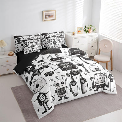 Erosebridal Chemistry Comforter Set with Sheets Full Size Periodic Table of Elements Bed in A Bag 7 Piece Science Chemistry Lovers Bedding Set for Kids Boys Children Bedroom Modern Black Bed Sets