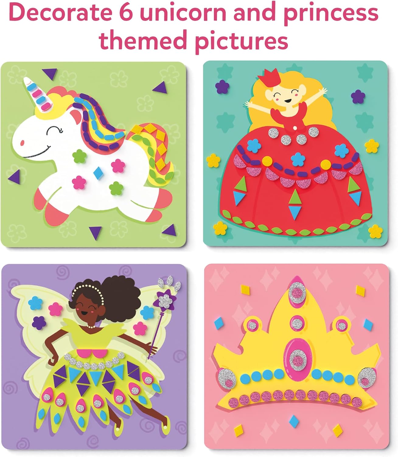 Skillmatics Foam Sticker Art Activity - Animals, Mess-Free Fun for Kids, 800+ 3D Foam Stickers, DIY Felt Craft Kits, Gifts for Boys & Girls Ages 3, 4, 5, 6, 7