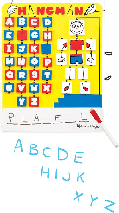 Melissa & Doug Flip to Win Travel Hangman Game - White Board, Dry-Erase Marker
