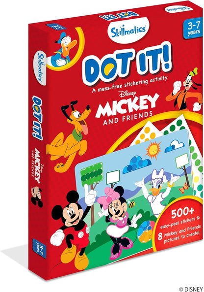 Skillmatics Dot It Sticker Art - Disney Princess, Mess-Free Fun for Kids, 500+ Stickers, Craft Kits, DIY Scrapbooking Activity, Gifts for Girls & Boys Ages 3, 4, 5, 6, 7
