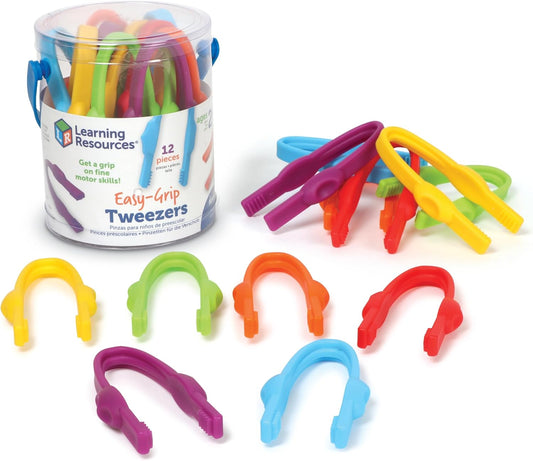 Learning Resources Squeezy Tweezers - Sensory Bin Tools , Water Table Toys, Montessori Grabber Tool, School and Teacher Supplies, Toddler Activities, Fine Motor Skills, Daycare Essentials