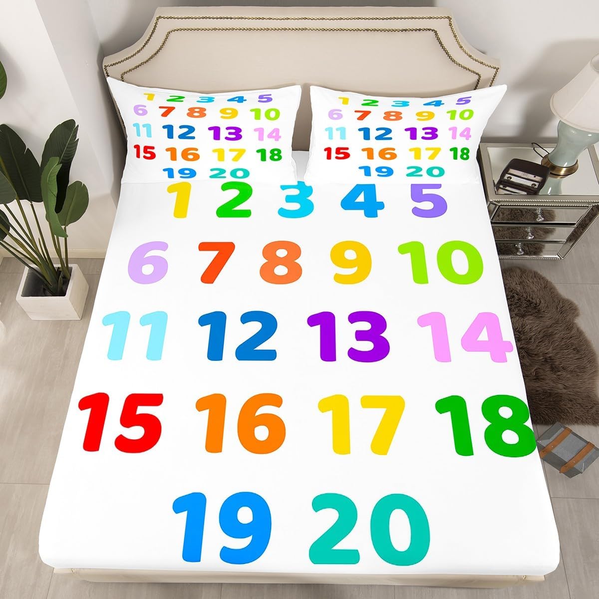 Chemistry Bed Sheets for Kids Teens Girls Boys,Chemical Experiment Fitted Sheet Twin,Science Themed Sheets for Math Lovers,Chemistry Lab Bedding Set,White and Black