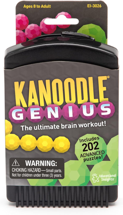 Educational Insights Kanoodle Genius - 3D Brain Teaser Puzzles for Kids, Spatial Puzzle Games for Adults, Teens and Kids, Problem Solving Toys and Logic Puzzles, Single Player Games