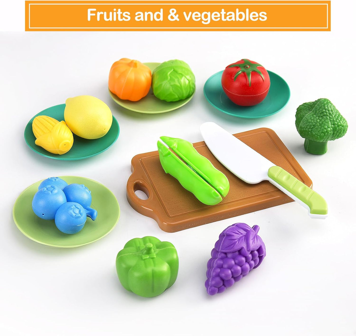 150Pcs Kitchen Playset, Toddlers Pretend Cooking Cookware Accessories, Food, Picnic Blanket, Fruits, Veges, 2Pack Shopping Storage Basket, Dessert and Prop Money, Gift for Kids (Pink)