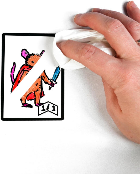 Apostrophe Games Dry Erase Blank Playing Cards w/Box, Poker Size - 2.5" x 3.5", 45 Reusable Cards, Flashcards, Board Game & Note Cards