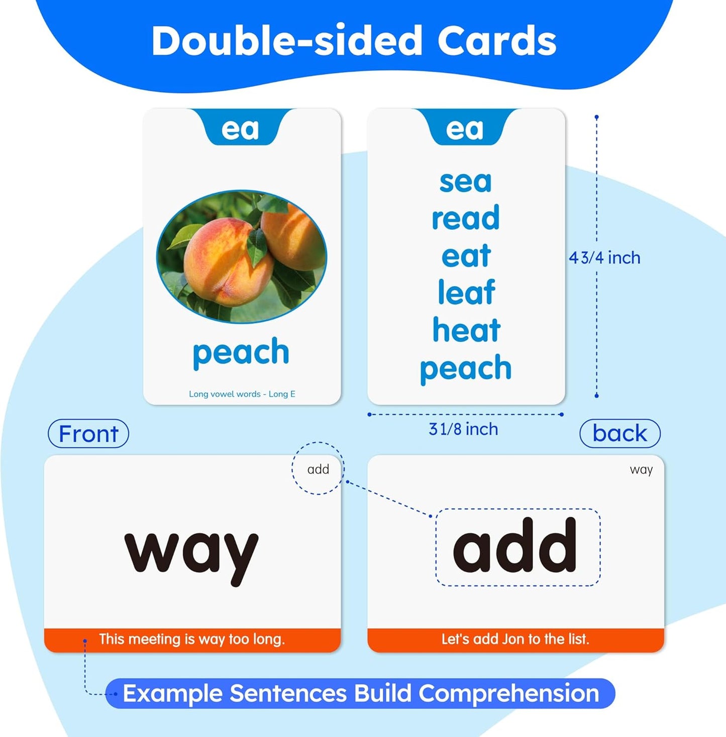 BenBen Sight Words & Phonics Flash Cards, 500 Sight Words & 24 Phonics, 800+ Words, Learn to Read Dolch & Fry High Frequency Site Words for Pre-k Kindergarten 1st 2nd 3rd Grade Kids Ages 3-9
